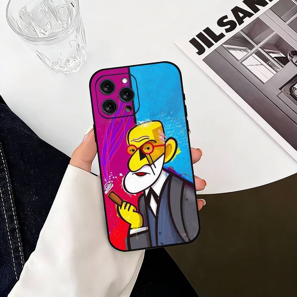 Sigmund Freud Psychoanalysis  Phone Case Silicone Soft For IPhone 17 16 15 14 13 12 11 X XR Plus Pro Max Plus