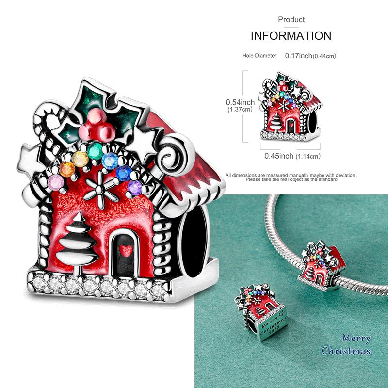 Copper Snowman Beads Christmas Bell Charms Fit 3Mm Women Bracelet Diy Accessories Christmas Gift Fine Jewelry