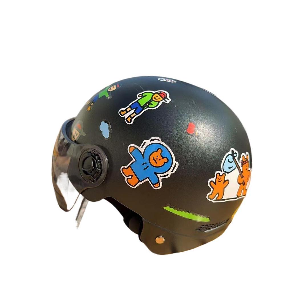 Adult Electric Bike Motorcycle Helmet for Men and Women Universal Anti-falling Counter Hat for Women In Summer Sun Protection Semi-helmet