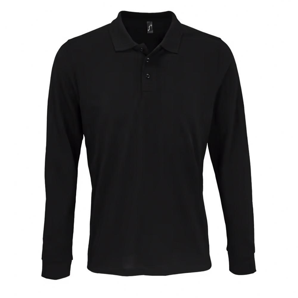Unisex Adult Polycotton Long-Sleeved Polo Shirt