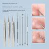 Kit de îndepărtare a punctelor negre Set de pensete pentru acnee din oțel inoxidabil pentru instrumente de curățare a feței Mâner anti-alunecare Ușor de transportat Instrumente de spart cosuri