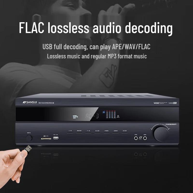 SANSUI T2-80 5.1 Home Theater Ceiling Speaker System CN Plug (adapter Included)