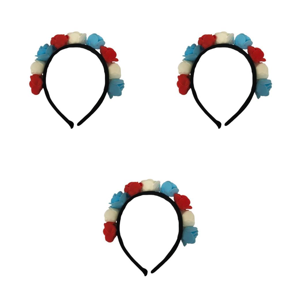 Elegant Flower Hair Accessories Headband For The Queen's 70th Platinum Jubilee Union Jack Inspired Design
