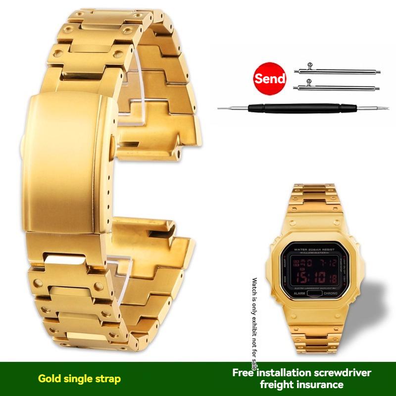 

Легкий корпус-ремінець зі сплаву титану для Casio G-SHOCK DW5600 GW-M5610 GWX5600 GW-B5600 Мод-комплект Металевий титановий безель ремінець інструменти For GW-B5600