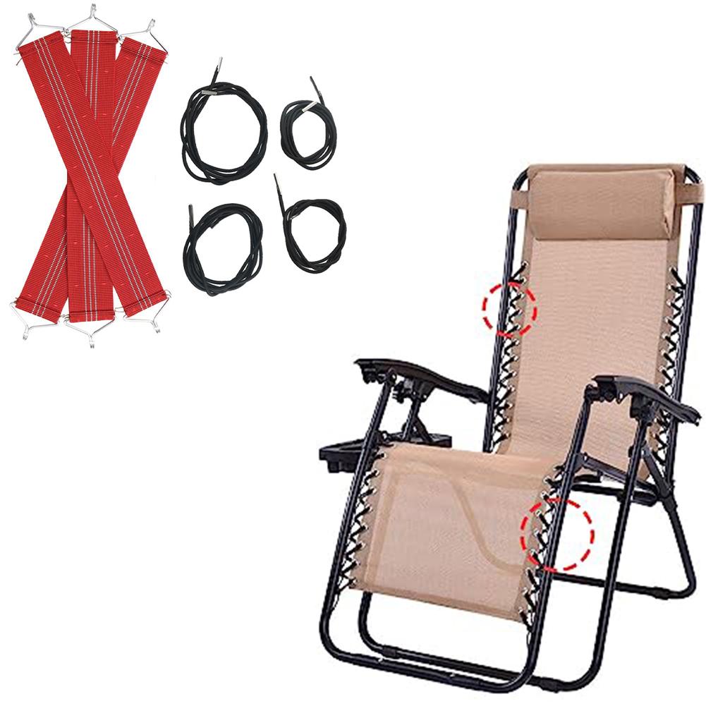 1 Set Recliner Rope Folding Chair Fabric Tying Rope Strap Reinforcement Strap Lounge Chair Accessories Home Supplies