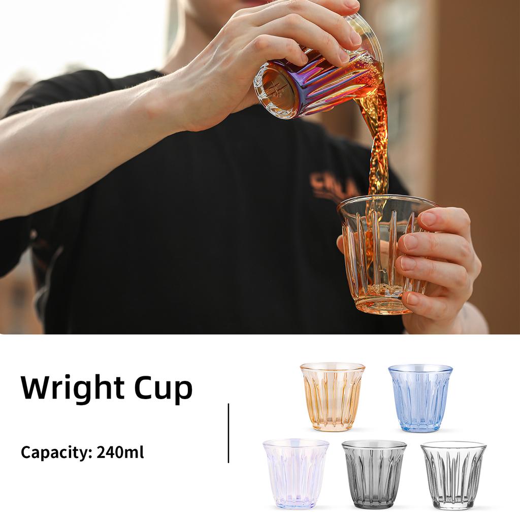 MHW-3BOMBER 240ml Art Latte Coffee Cups Delicate Wine Mugs Anti-scald Glass Espresso Cup for Cappuccino Chic Home