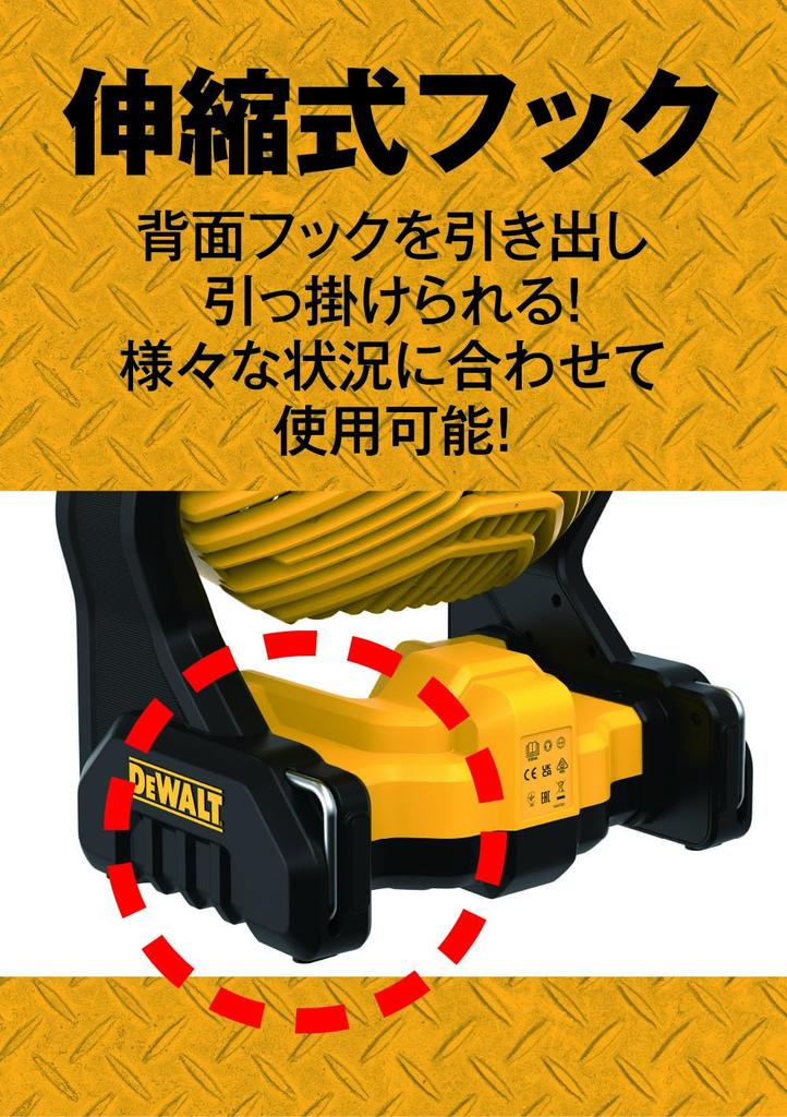 DeWalt Jobsite Fan, Main Unit Only, DCE512N-XJ