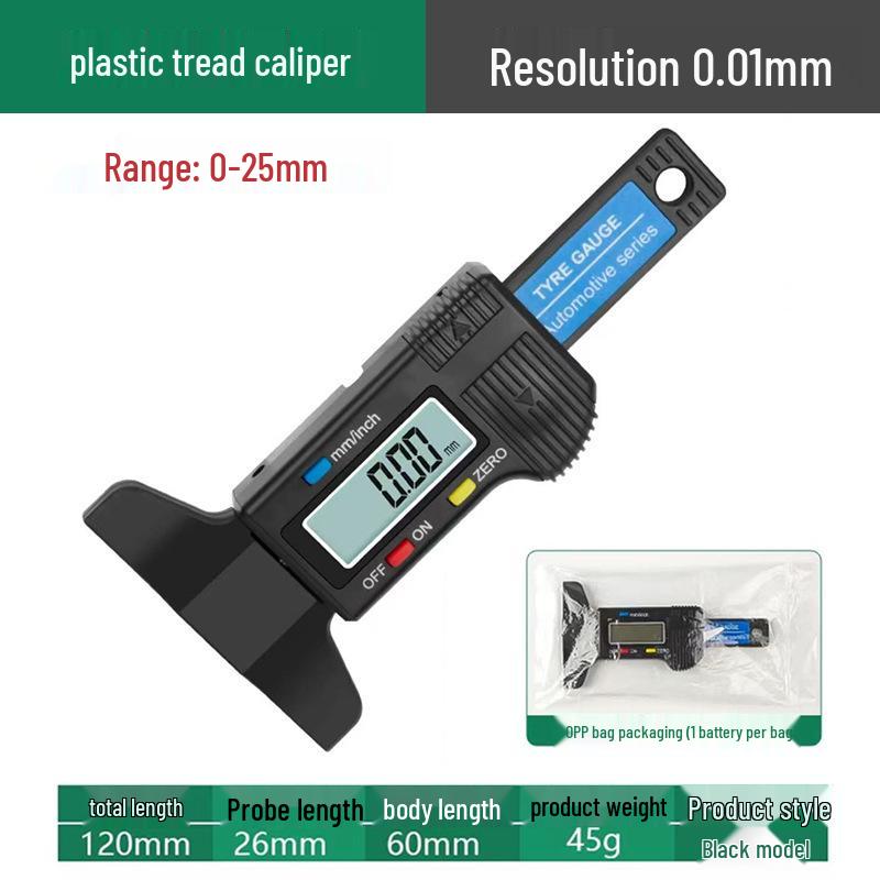 Large Screen Digital Tire Gauge and Tread Depth Measure