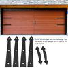 Kit di Ferramenta Decorativa per Porta del Garage a Carrozza per Casa, Cerniere e Maniglie Stile Freccia