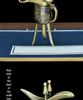Antique Imitation Bronze Qianlong Jue Cup – Three-Legged Wine Vessel for Weddings and Film Props