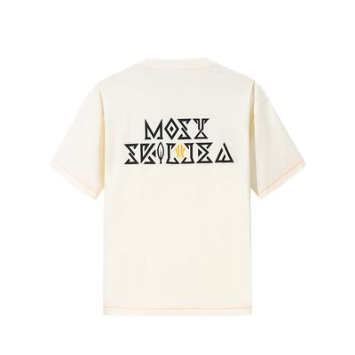 Kyrie Irving Series Casual Round Neck Loose Short Sleeve T-Shirt Unisex Tops Vanilla-White 172521103-1