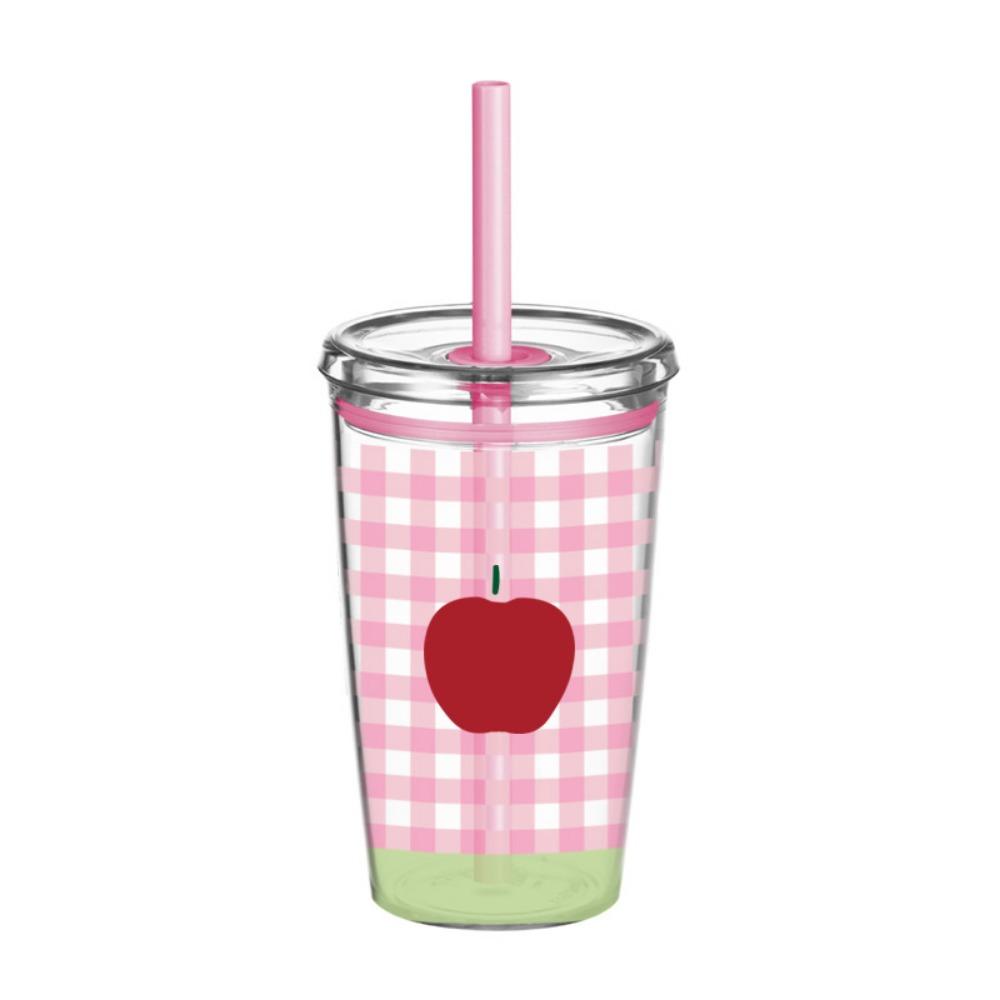 450ML Straw Cup Tritan Water Cup Portable Milk Tea Cup  Sports Fitness