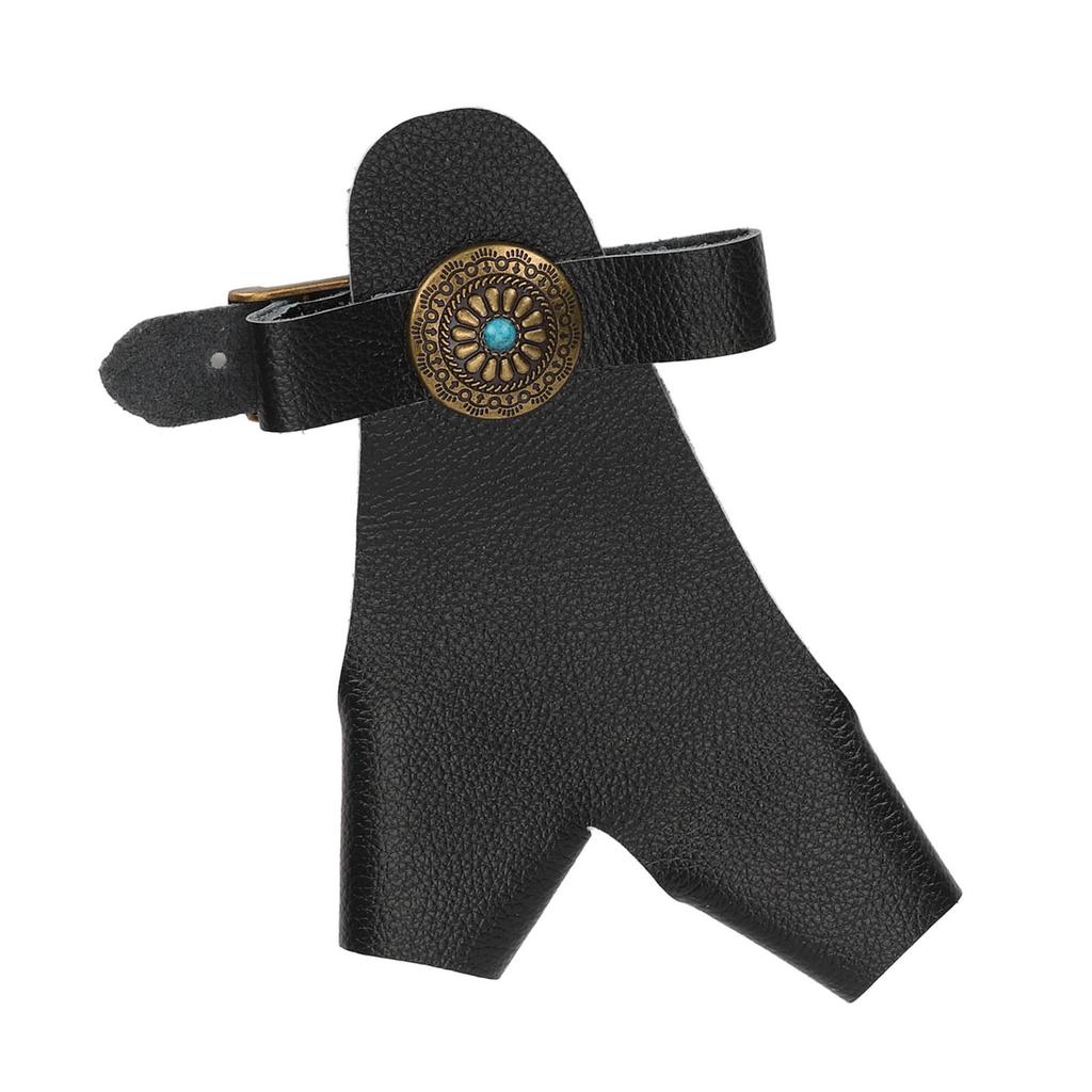 Archery Hand Guard PU Leather   Strap Vintage Rivet Decoration Hand Protector Glove