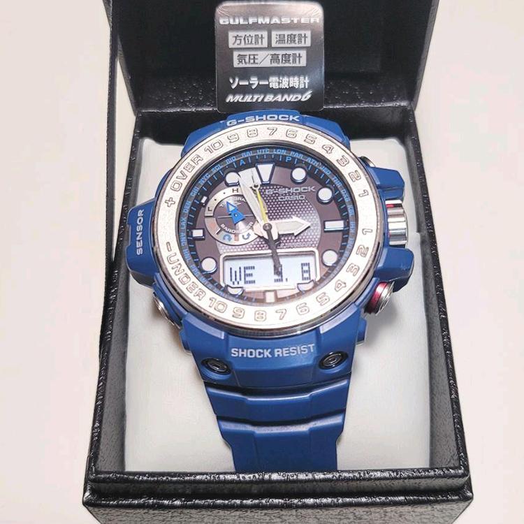 CASIO Men Liquid Crystal/Analog Dual Display Series Black Watch GWN-1000-2AER GWN-1000-2AER
