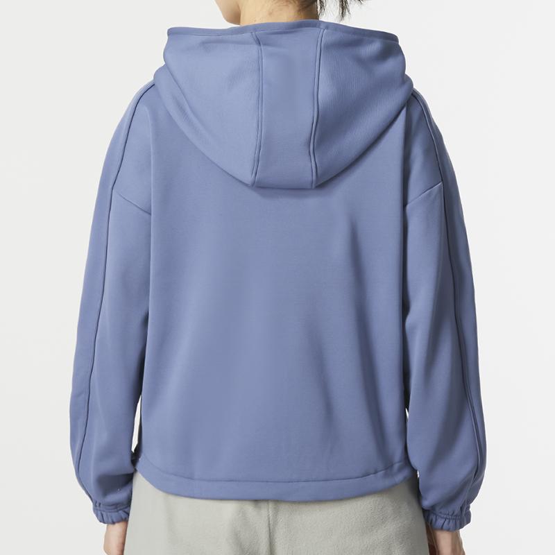 Under Armour Rush Fleece Fz Hoodie Solid Color Sports Casual Windbreaker Women Hoodies Purple 1374103-767