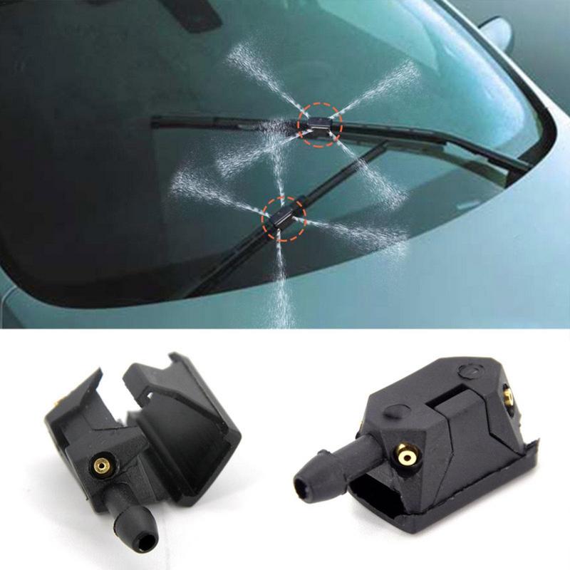 Adjustable Car Wiper Nozzle 2 PCS Front Windshield Washer Nozzles Windshield Washer Nozzle Replacement for Auto Supplies