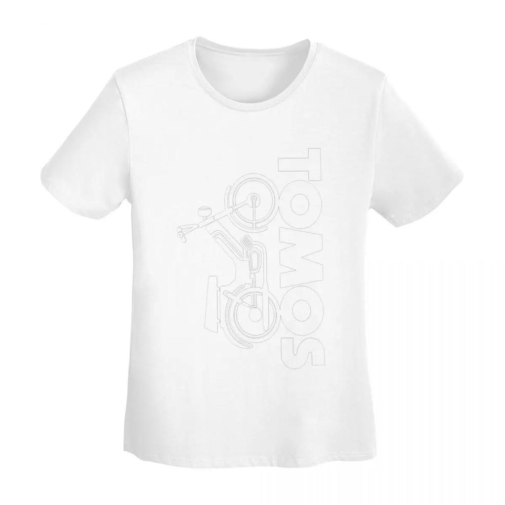 Tomos Moped TShirt Women Short Sleeve T Shirts Crew Neck Streetwear Cotton Summer Tees Streetwear