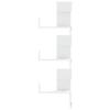 VidaXL White Wall Corner Shelf 45x45x147 Cm Engineered Wood, Corner Shelf, Hanging Shelf, Wall Shelf 852636