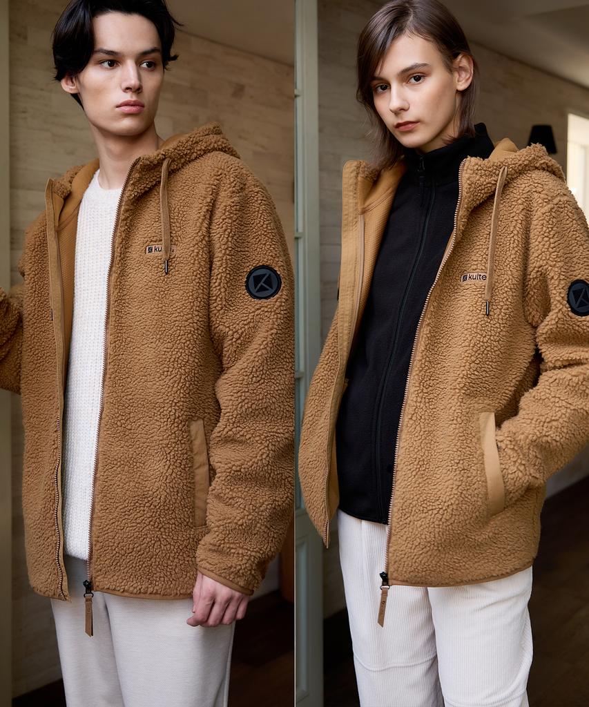 Kulte Windproof Sherpa Fleece Brown