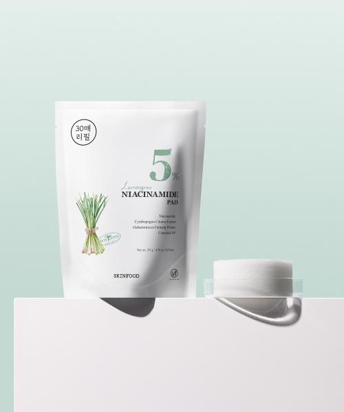 Skinfood Lemongrass Niacinamide 5 Pads 30ea Refill NONE