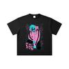 260 GSM Double Yarn 32 Count 100% Cotton Dandadan V17 Jiji White Print Unisex Heavy Cotton T Shirt