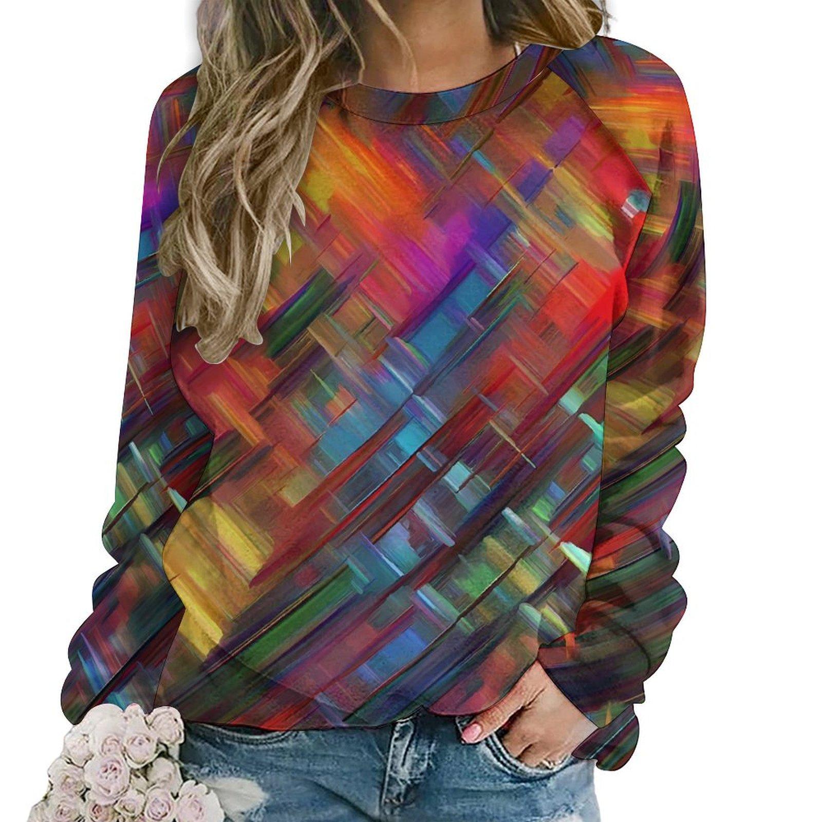 

Худи с абстрактной кистью, розово-оранжевые, корейская мода, оверсайз, женские, с длинным рукавом, с Y2k-принтом, повседневные свитшоты 8xl