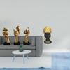Resin Thinker Statues Tabletop Decorations Abstract Art Sculptures for Office Bookshelf Living Room