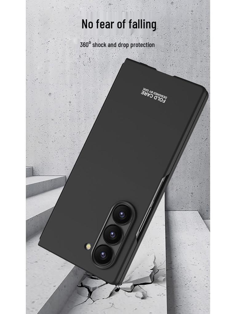 Ultra-Thin Matte Phone Case for Samsung ZFold7: Fashionable, Solid Color, Folding Protective Cover
