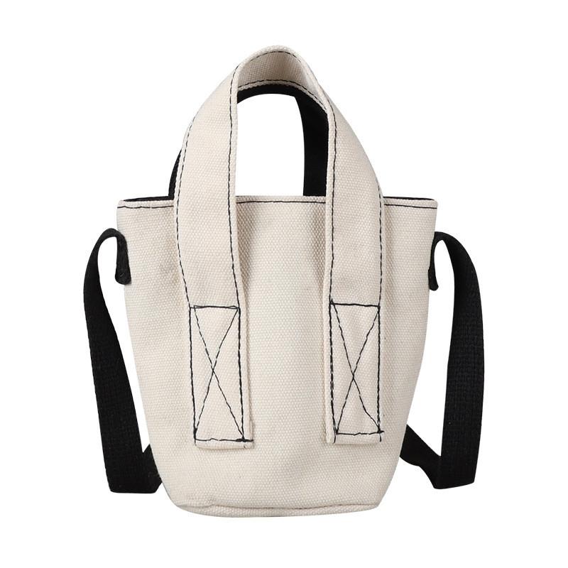 

Fashionable Black And White Two Tone Canvas Childrens Crossbody Bag For Boys And Girls