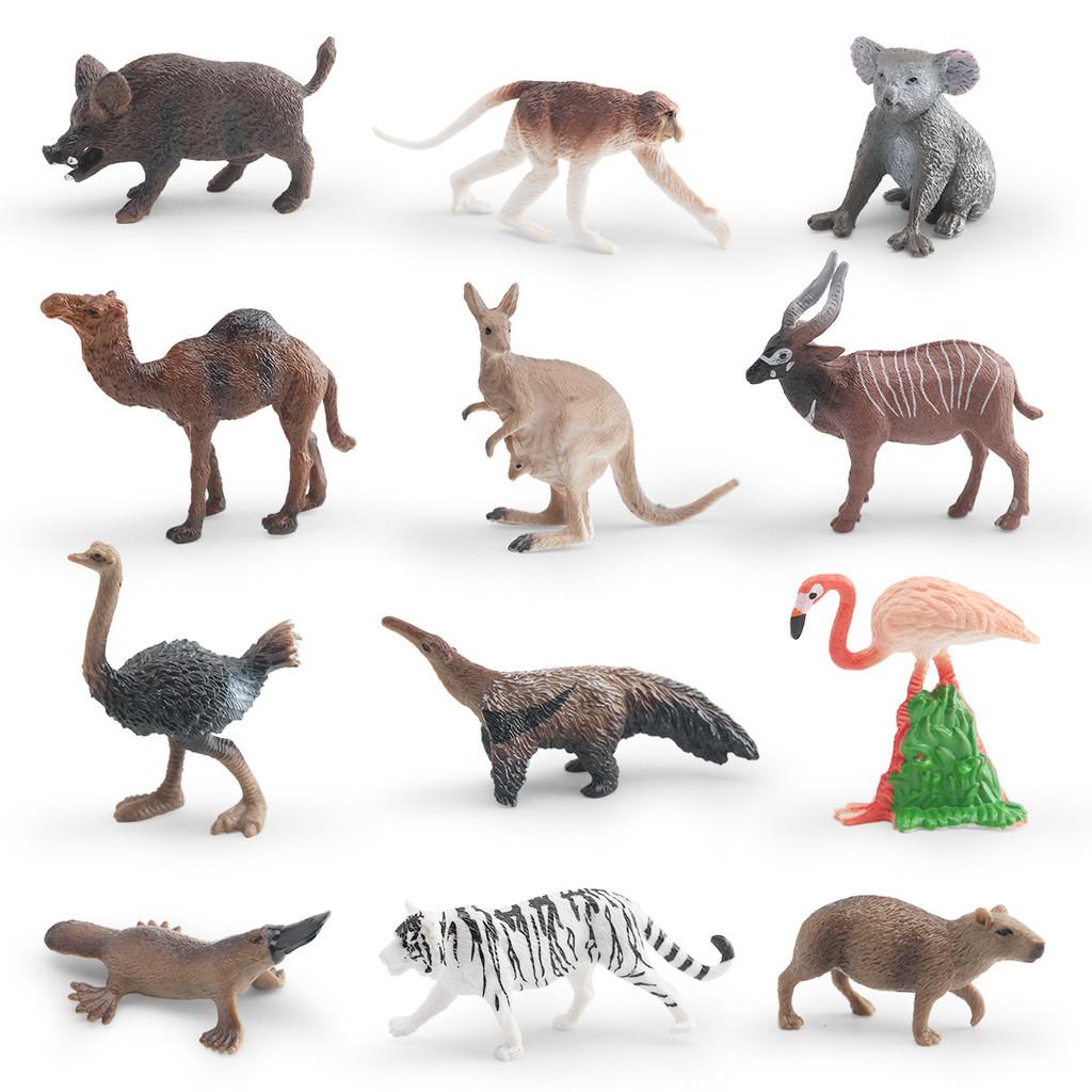 Mini Wildlife Animal Pvc Model Set With Static Figures For Collectors And Home Decor