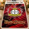 Flannel BlanketBayer Leverkusen Football Custom Name Text Personalized Soft Warm Throw Blanket Home Decor Gift