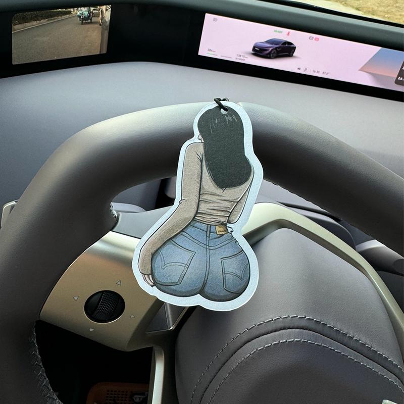 Mysterious Girl Intercontinental Hotel (Hotel Fragrance) Car Air Freshener | Rearview Mirror Hanger & Dual-Purpose Air Vent Clip | Natural
