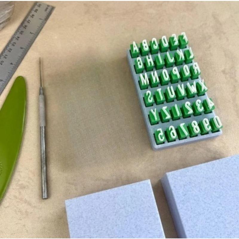 

1SET New Alphabet clay seal uppercase and lowercase letters clay seal set Small letter