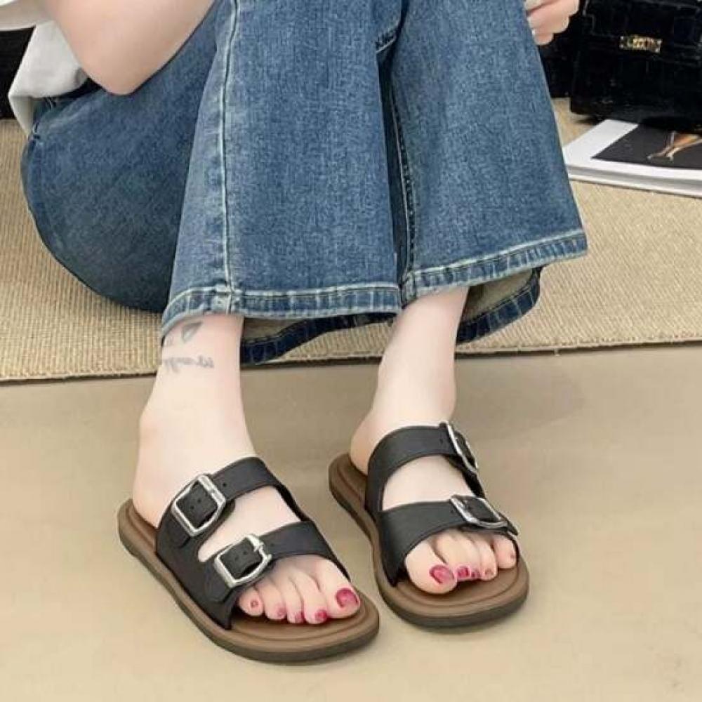 Shop Women Double Buckle Strap Slipper Sandal Won Wse Wfobv2d