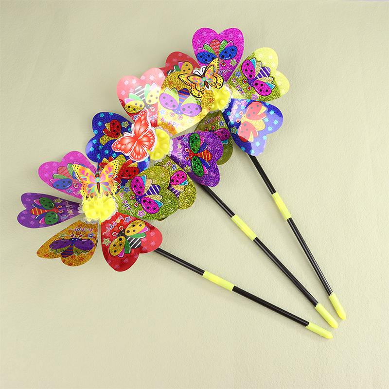 1Pc Colorful Sequin Windmill Cartoon Animal 3D Pinwheel Home Garden Decoration Wind Spinner Whirligig Yard Decor Outdoor Kid Toy