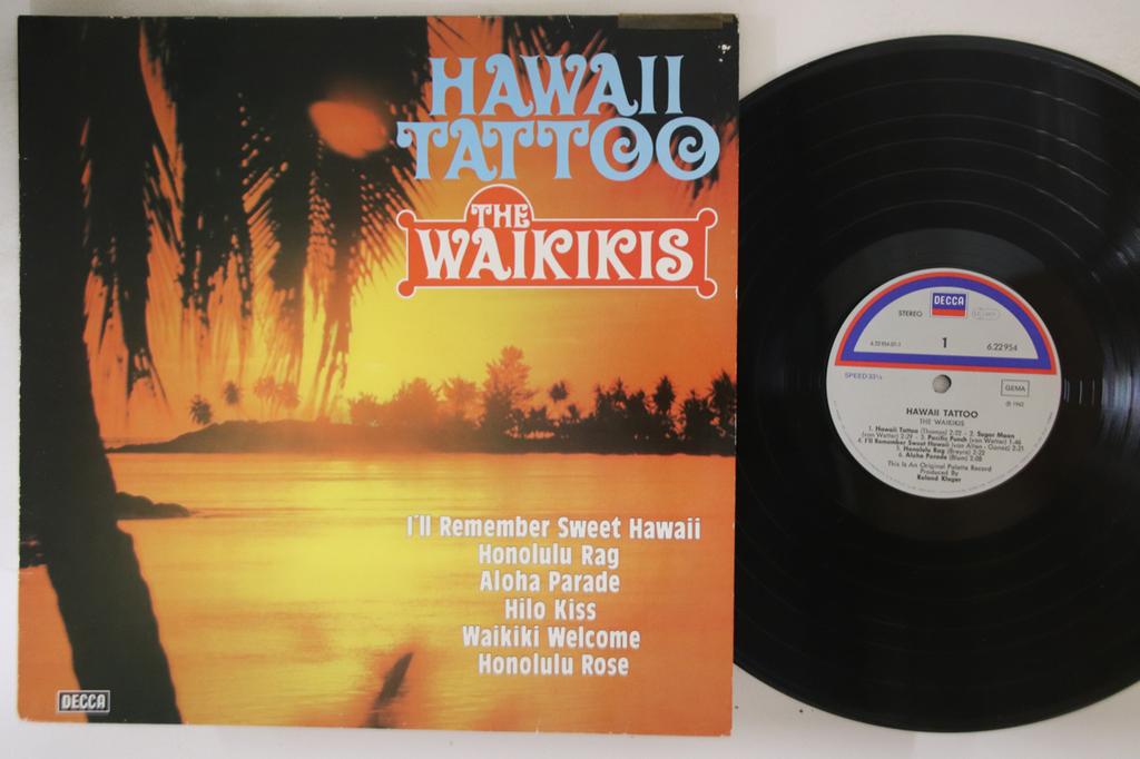 LP Record WAIKIKI'S - Hawaii Tattoo 622954 DECCA Germany World Music Used