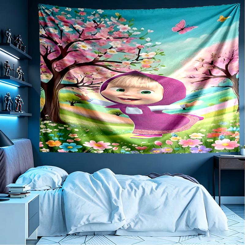 cartoon animation Print Tapestry, Lightweight Wall Hanging, for Bedroom, Dorm, Living Room, Home Art Decor - Birthday Christmas Gift for Friends