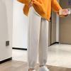 Pantaloni della tuta da donna primaverili e autunnali spessi casual a tinta unita con coulisse