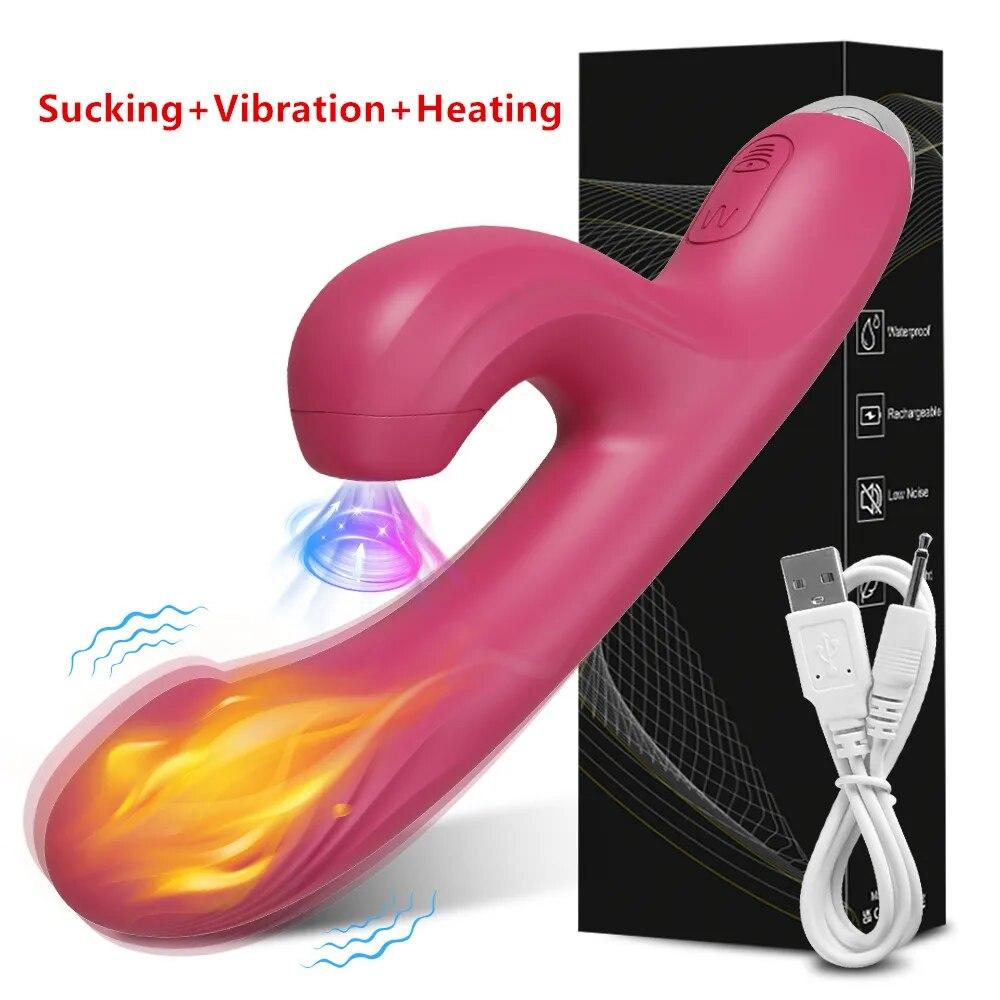 Powerful Thrusting Sucking Vibrator Female Sucker Clitoris Stimulator G Spot Dildo Massager Adult Goods Sex Toys Shop for Women