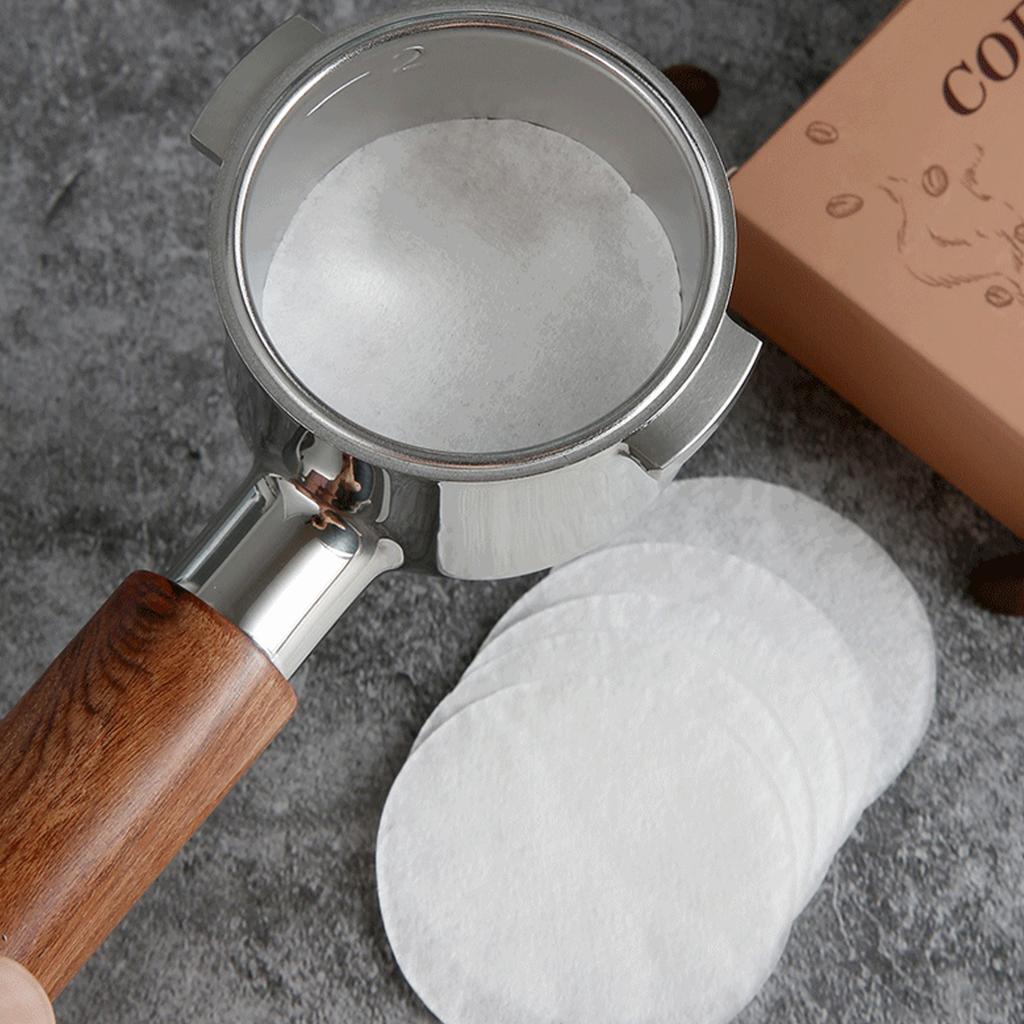 Kávové filtrační papíry 51mm 53mm 58mm Kulaté Jednorázové Sekundární Filtrační Papíry Espresso Portafilter Příslušenství Baristické Nástroje