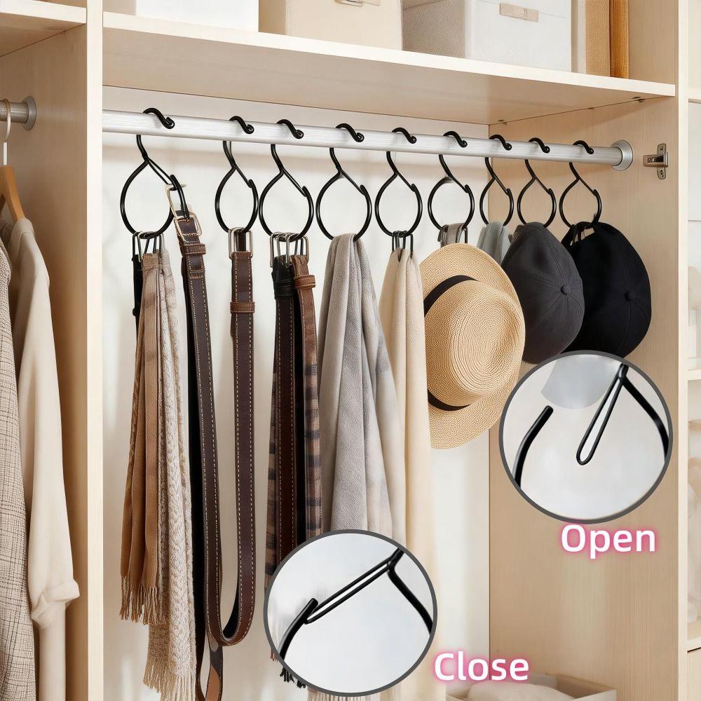 Rust-Proof Belt Hanger Heavy Duty Belt Organizer Hanger Hook Space Saver Dorm