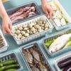 Removable Food Storage Containers Stackable Fruit Vegetable Storage Box Fresh-keeping Box  Freezer