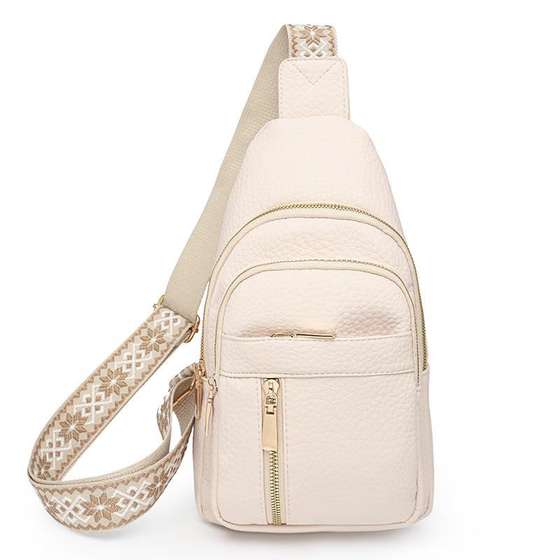 

Женская сумка через плечо, мягкая кожаная нагрудная сумка, винтажная сумка через плечо бежевый
