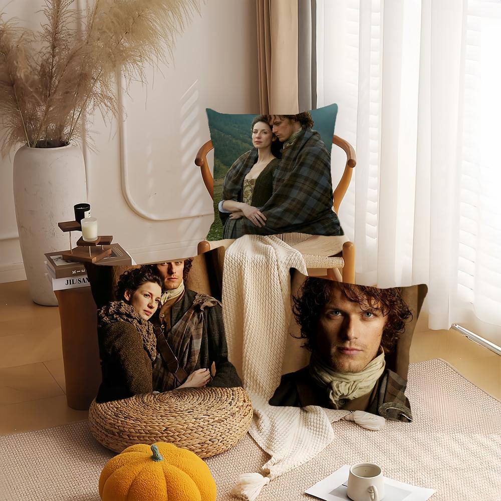 Jamie Fraser Tv Show Outlander Pillow Case Office Cushions Suitable For Sofa Car Bedroom Decorative Cushion Cover