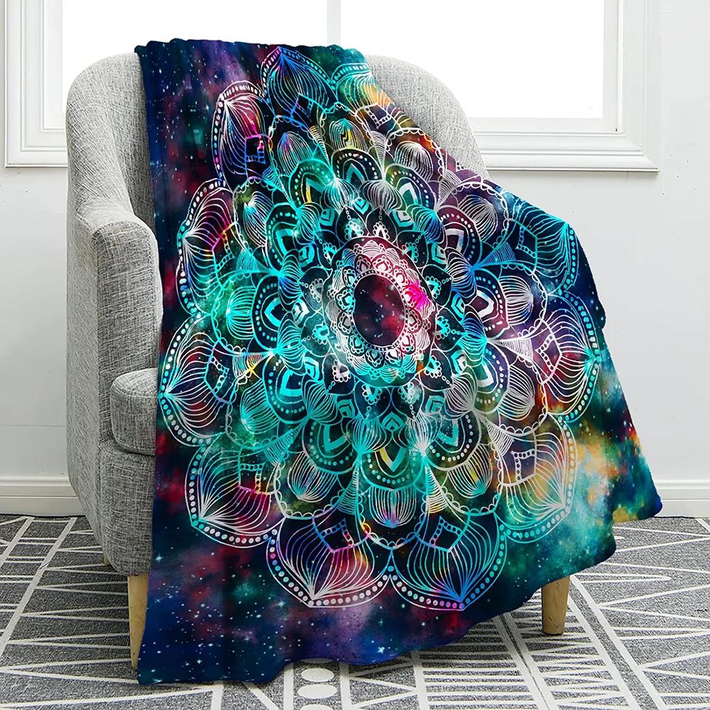 Galaxy Blanket Outer Space Starry Sky Flannel Throw Blanket for Bed Sofa Couch Warm Soft for Boys Girls  Birthday Festival Gift