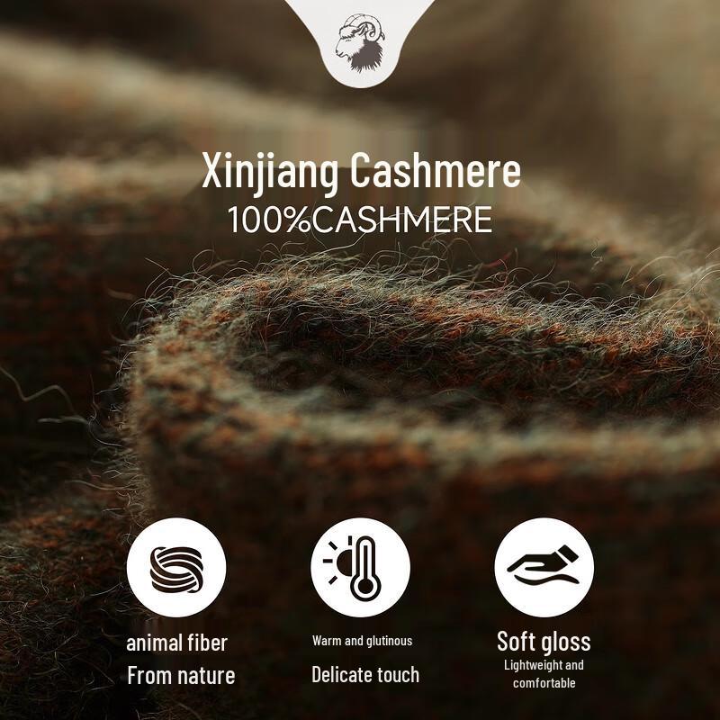 Zhaojun Men's 100% Cashmere Round Neck Sweater