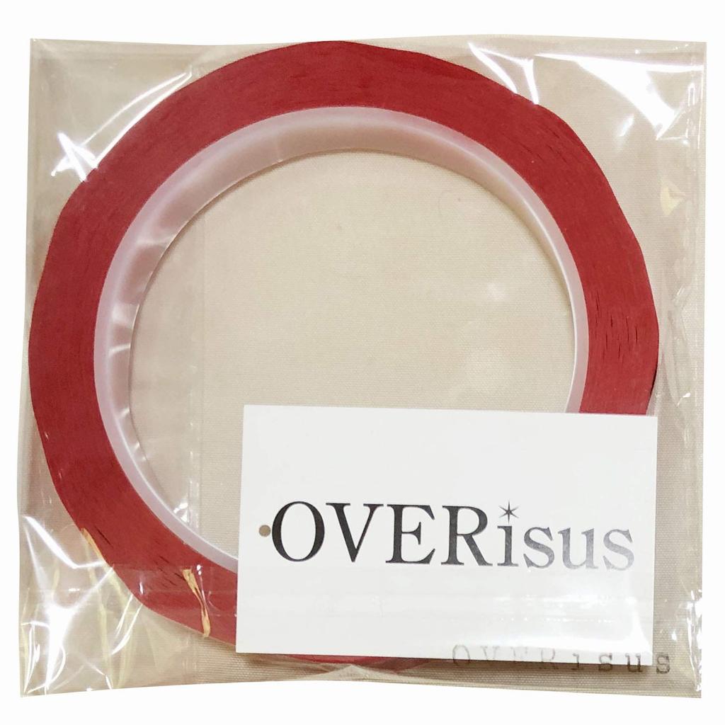 OVERisus Line Tape, Cutting Sheet, For Cars, Motorcycles, Waterproof Tape, Waterproof, Seal, Red, Width