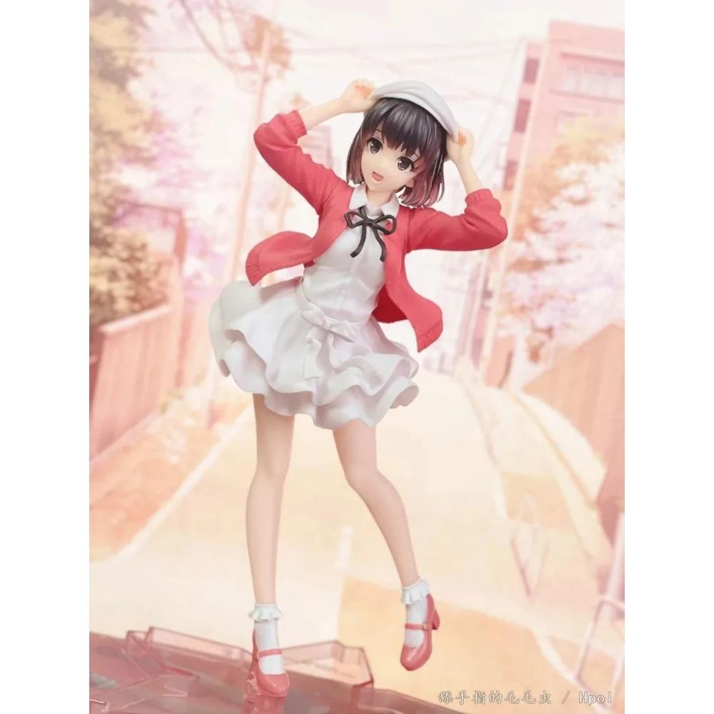 Anime Figure Saekano: How To Raise a Boring Girlfriend Megumi Kato Heroine Costume Model PVC Collection Toy Ornaments Gift 19CM