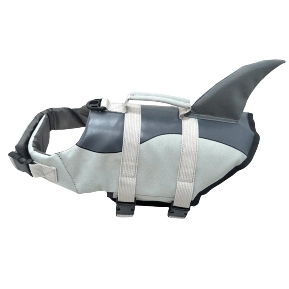 

Waterproof Dog Swimming Vest Adjustable Puppy Summer Swimwear Dog Life Vest Pet Life Jacket Beach XS серый