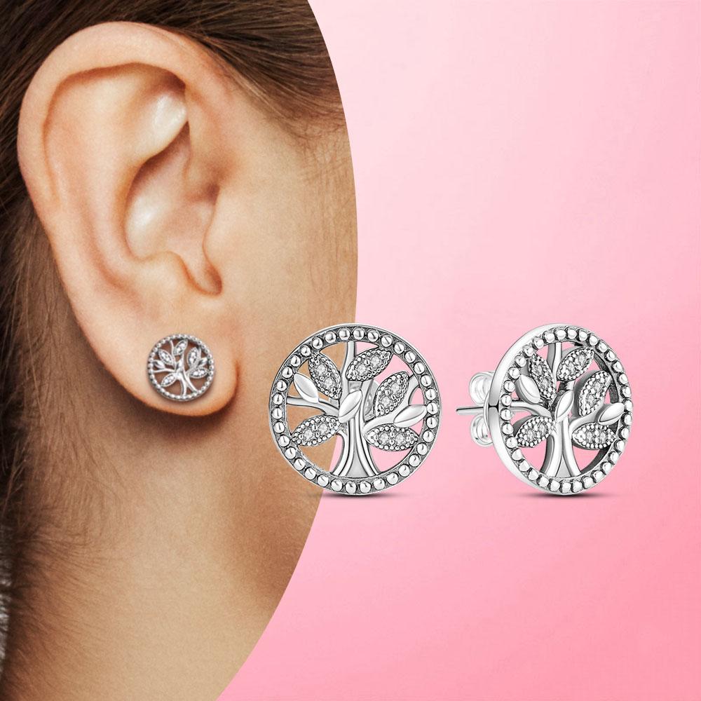 Earrings Silver 925 Earrings Geometric Stud Earrings for Women Wedding Party Korean Style Earings S925 Fine Jewelry  Trend